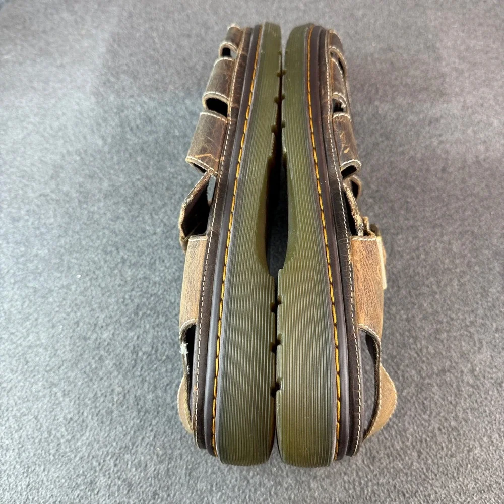 Dr. Martens Wrenlie Grizzly Leather Fisherman Sandals Men's Size 14